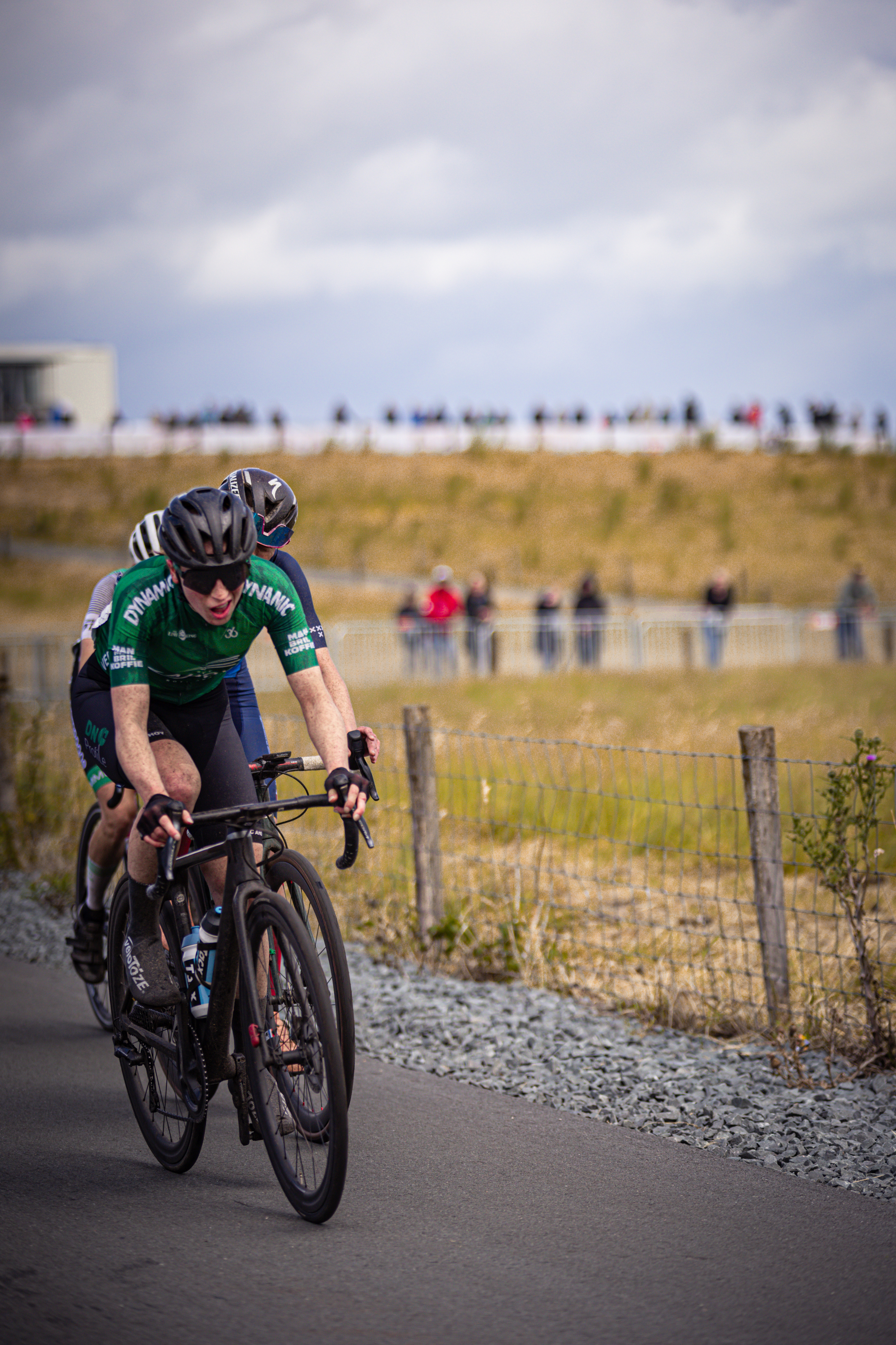 A person riding a bike at the Nederlands Kampioenschap event.