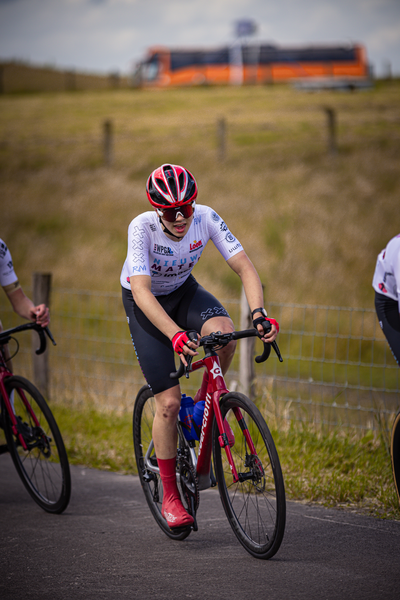 The cyclists are participating in the 2024 Nederlands Kampioenschap.