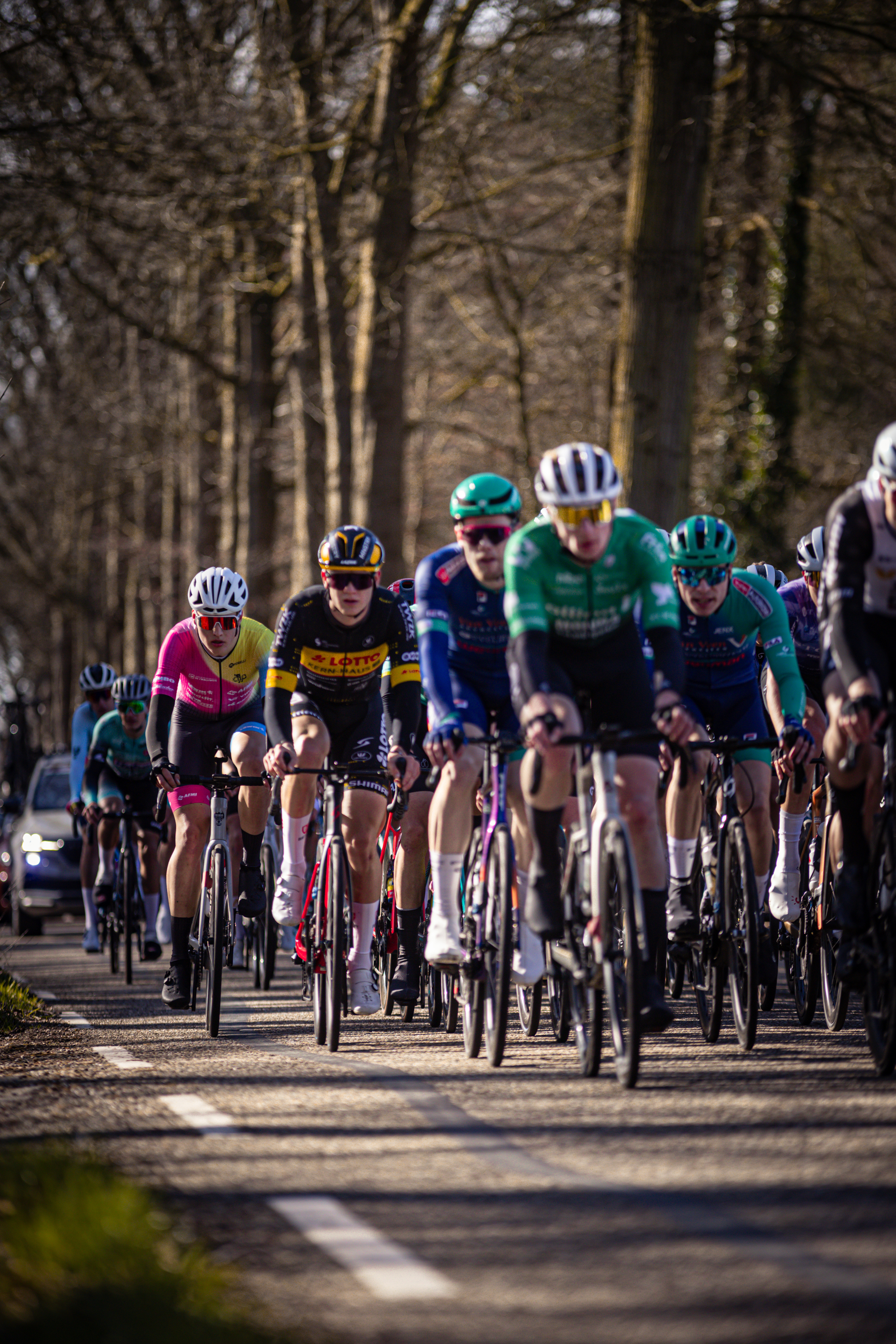 A cycling race taking place in the Netherlands with Ster Van Zwolle as a sponsor.