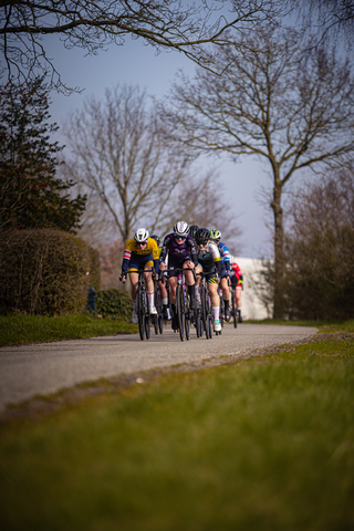 A cycling race is happening at Drentse 8 van Westerveld.