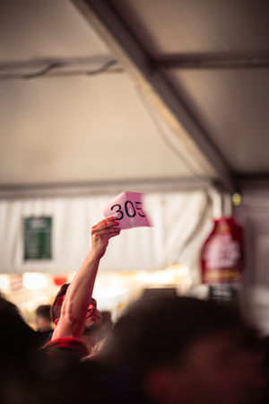 Kermis Boerhaar is a celebration where the participants eat and drink.