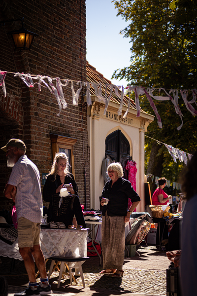 A quaint shop on a sunny day at V. J. F. Festival.